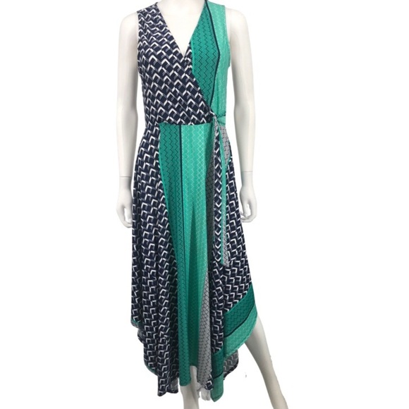 Superfoxx Handkerchief Faux Wrap Dress - Picture 1 of 10